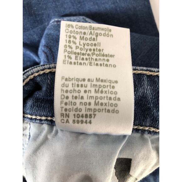 Adriano Goldschmied Legging Ankle Jeans Super Skinny Fit Blue Denim Size 29 - Picture 6 of 7